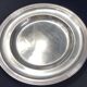 Circular silver-plated metal dish signed ercuis