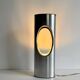 Vintage table lamp, aluminum, France 1970