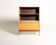 Bibliothèque en chêne scandinave avec porte tambour, années 1960