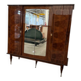 Vintage 4-door mirrored wardrobe