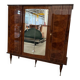 Vintage 4-door mirrored wardrobe