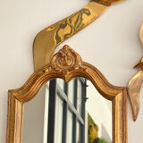 Old rectangular gilded mirror 43 x 21 cm