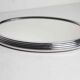 Oval mirror top 1950 silver