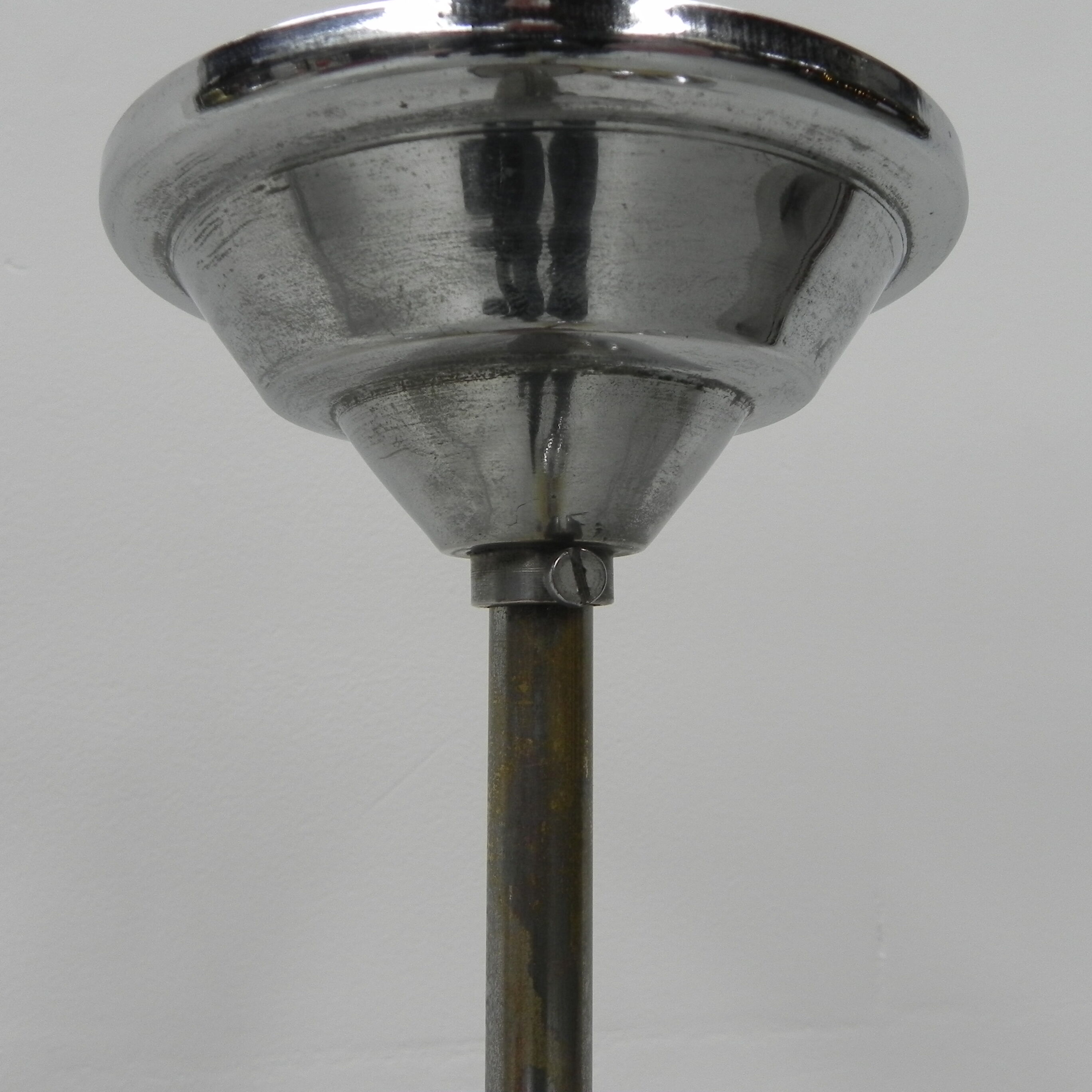 Art deco hanging lamp in glass