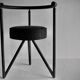 Philippe Starck , black metal chairs "Miss Dorn" / DISFORM /1981