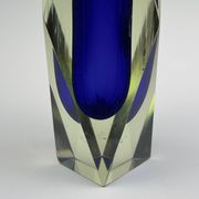 Murano Blue Sommerso Vase, Vintage, Italy, 1970s