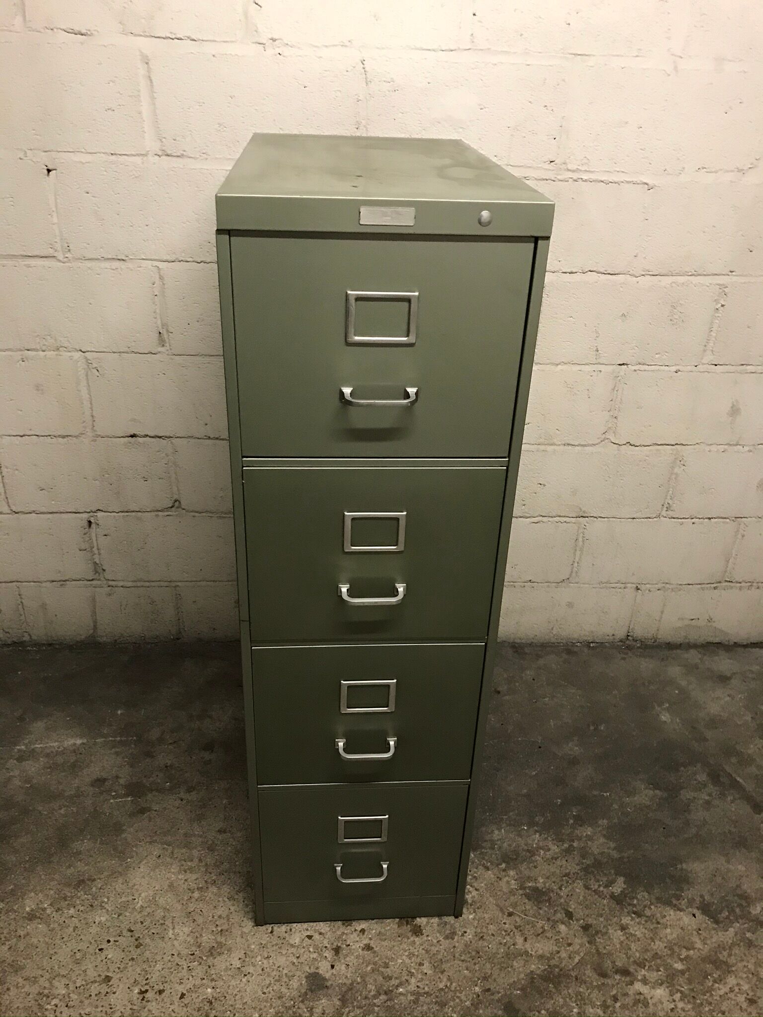 Vintage metal industrial furniture with YAC 1950 drawers