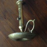 Old brass candlestick