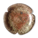 Plat en céramique grès émaillé Françoise Mussel