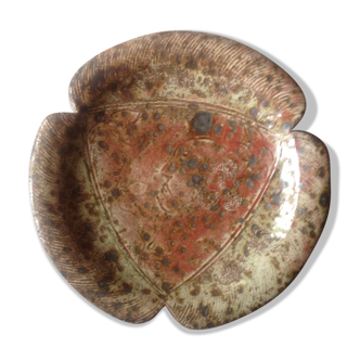 Ceramic glazed stoneware Françoise Mussel dish