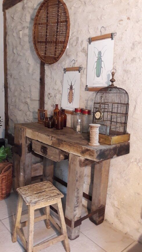 Établi de menuisier ancien