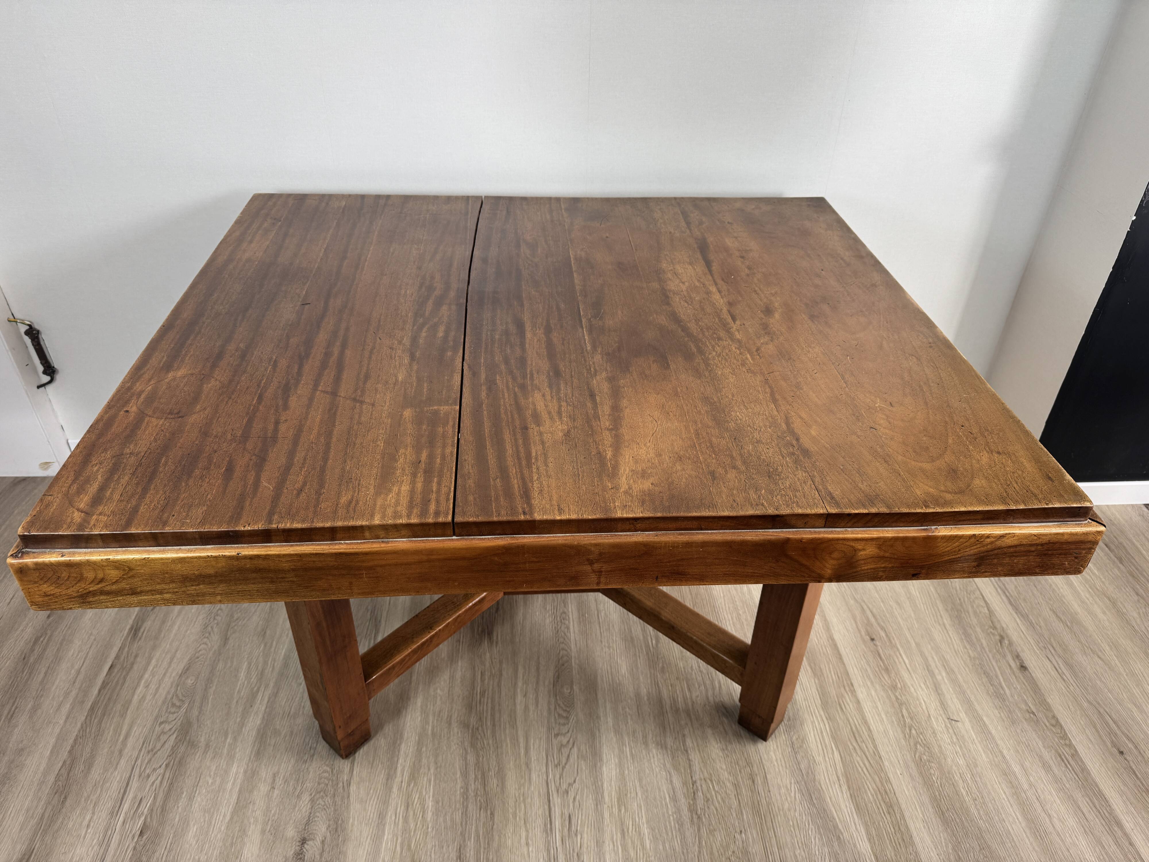 Art Deco dining table — Stamped Maurice Alet (1925–1935)