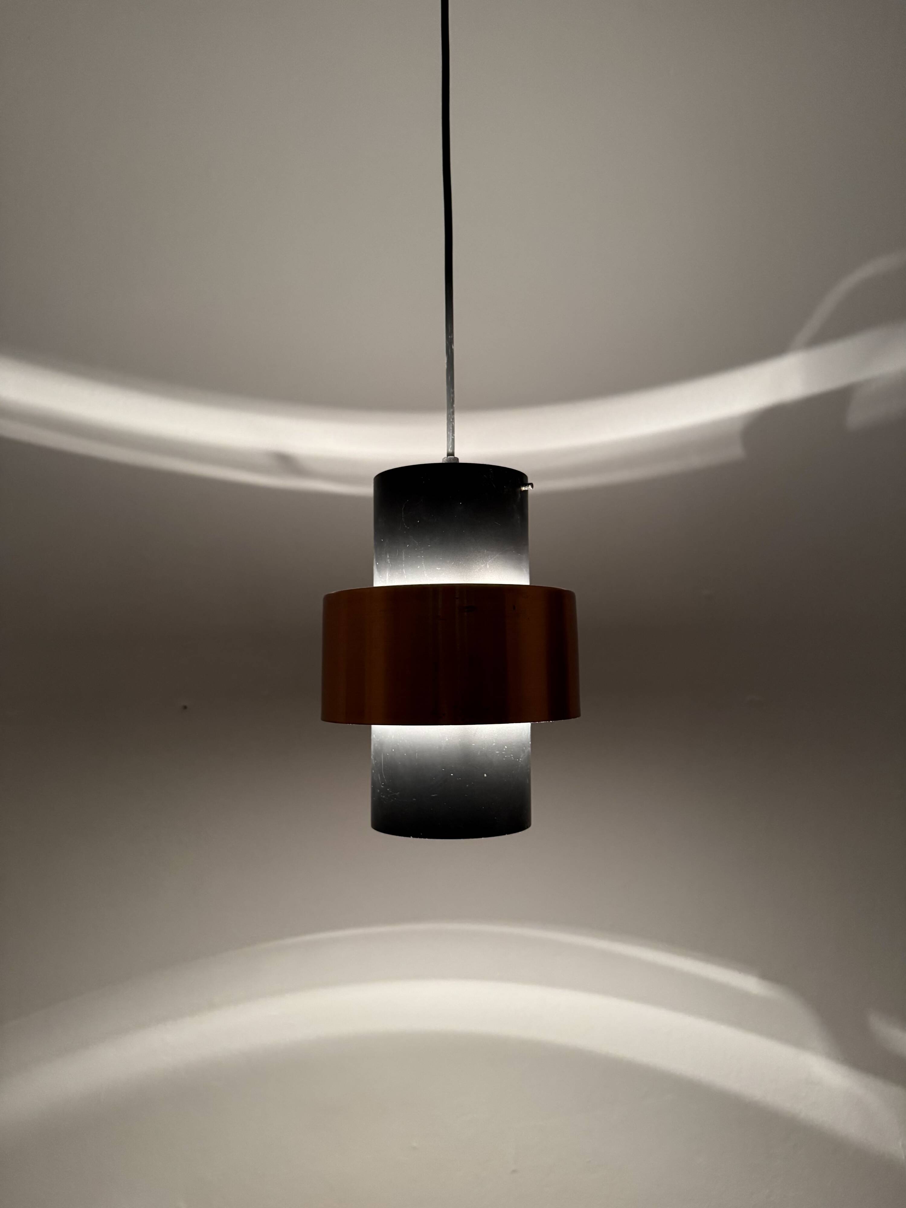 Set of 2 Danish Copper Pendant Lamps