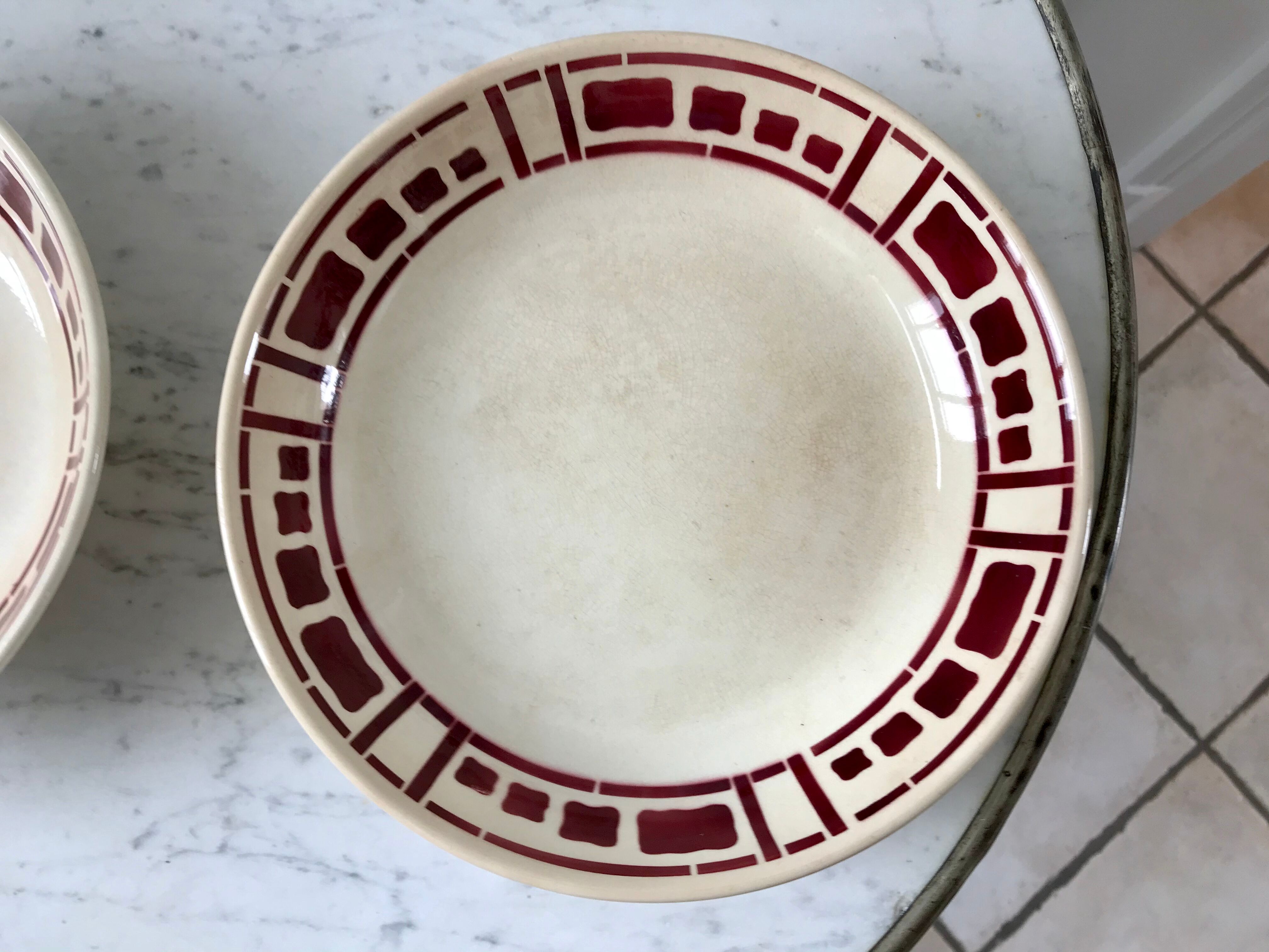 Compotier form modernist Badonviller model Barbizon 30s