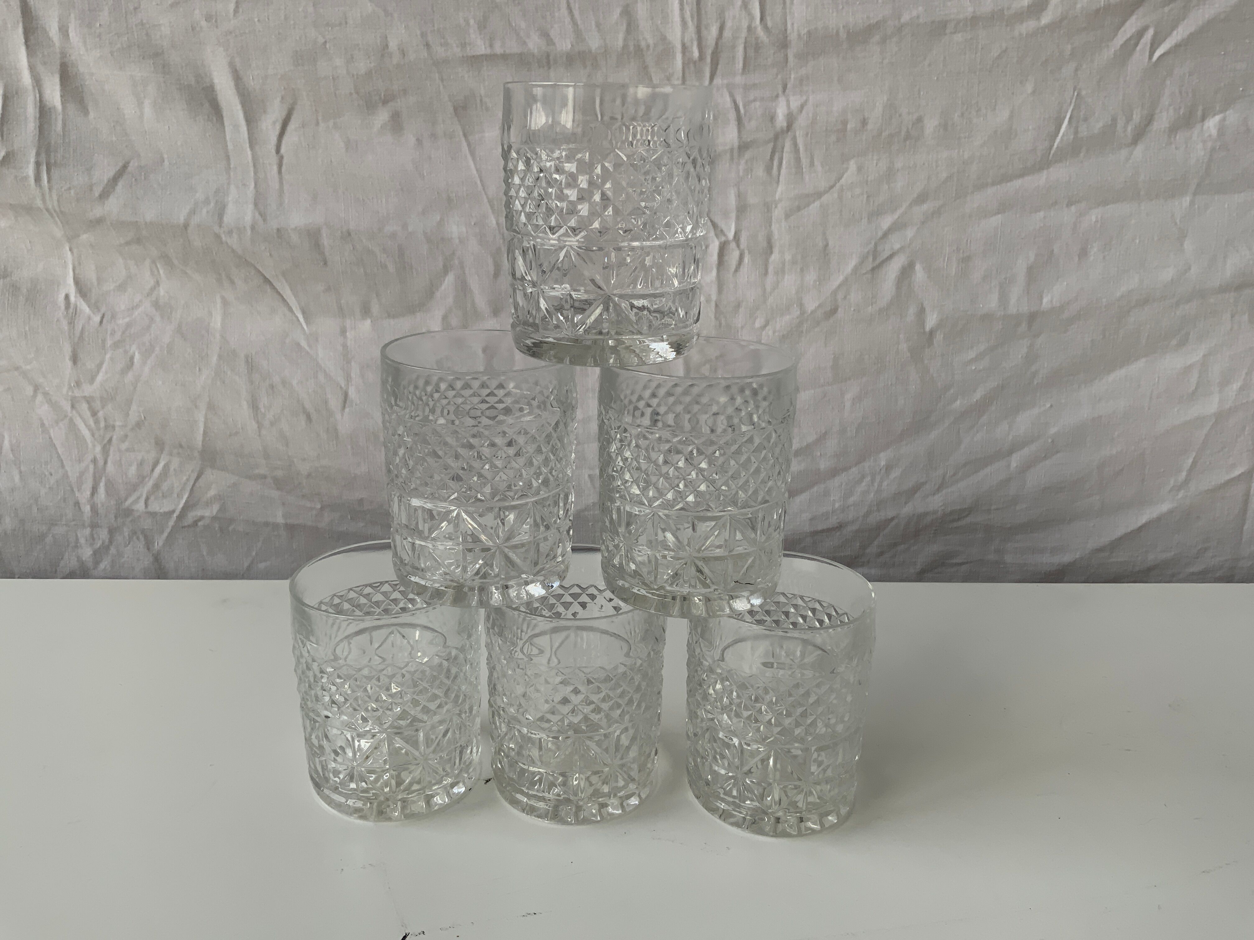 Selency x Monoprix Croisé Laroche whisky glasses