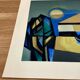 Lithograph signed "Albert Ferenz" Design 1950.