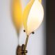 Arnold Wiigs wall lamp from plastic and brass