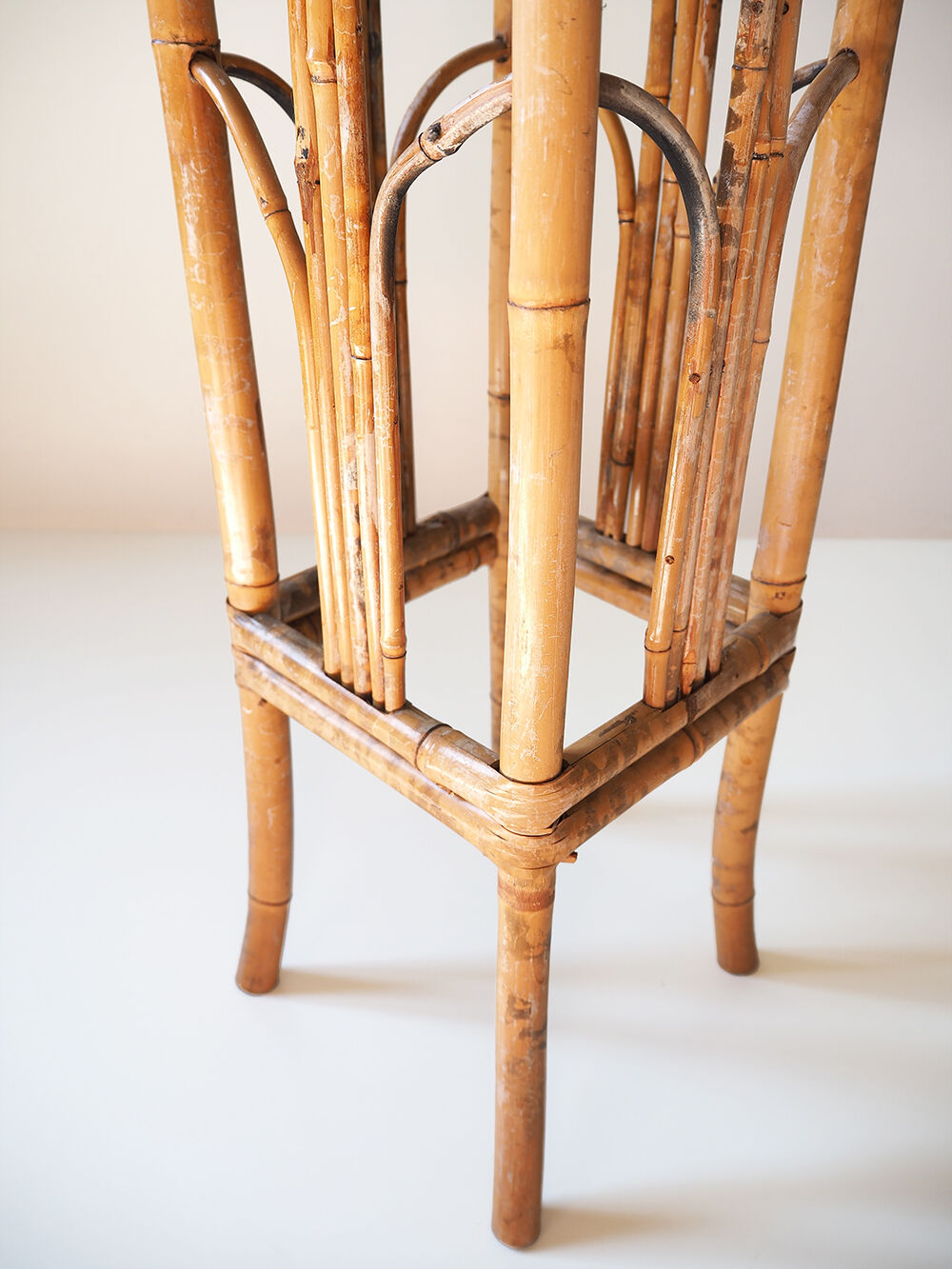 Pair of bamboo and vintage rattan harnesses