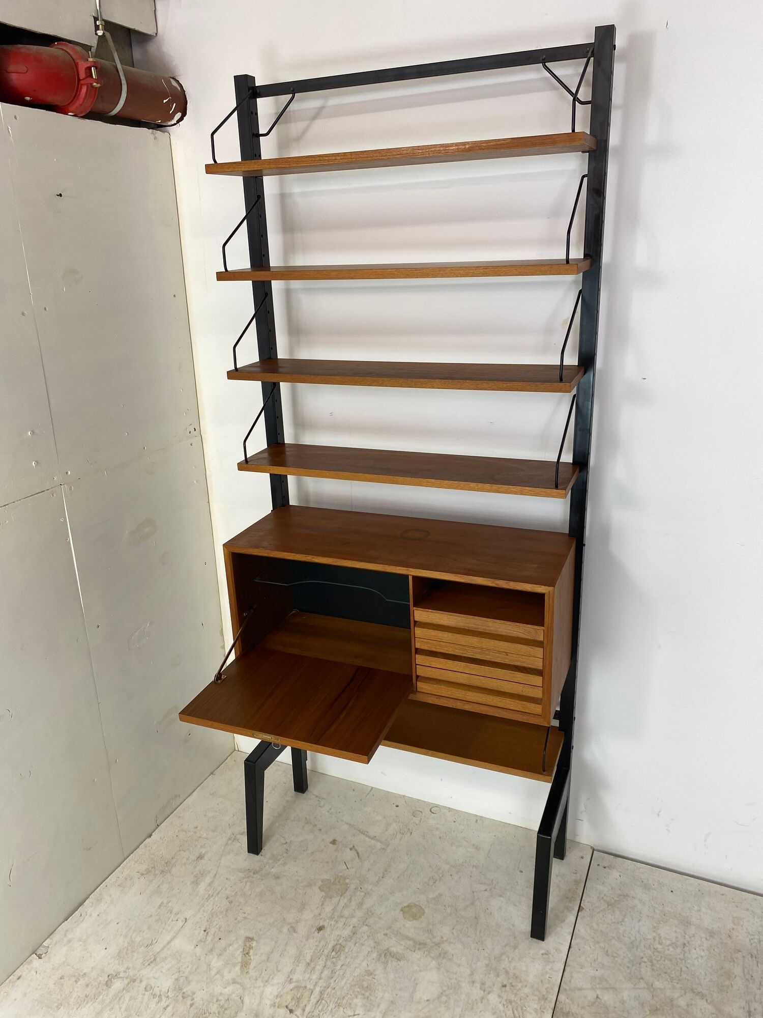 Scandinavian modular wall unit by poul cadovius for cado, 1960s