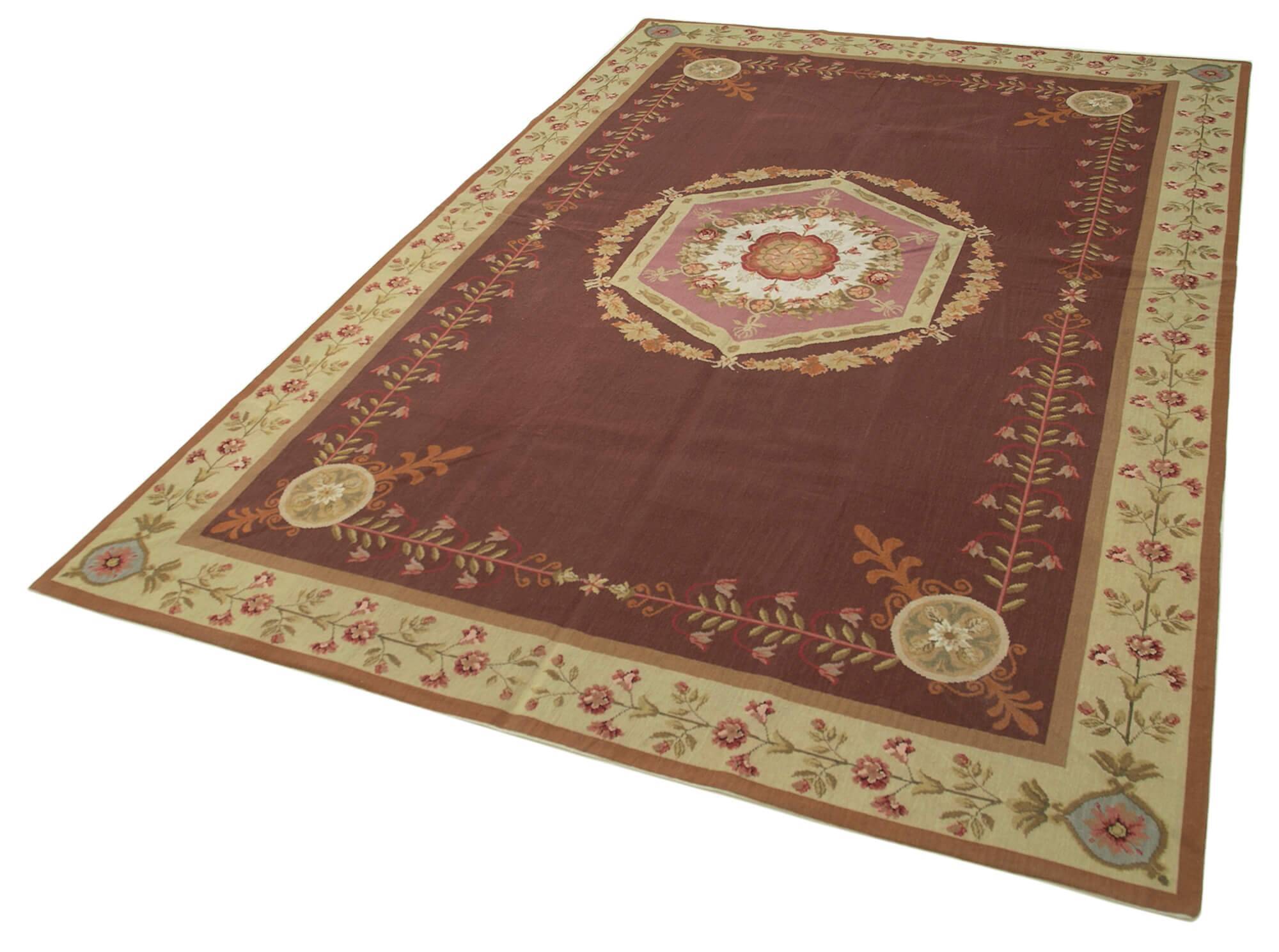 Handmade Vintage Flatweave Needlepoint Kilim 181 cm x 273 cm