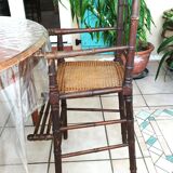 Art Deco caned children's high chair