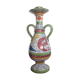 Vintage candlestick in ceramics enamelled