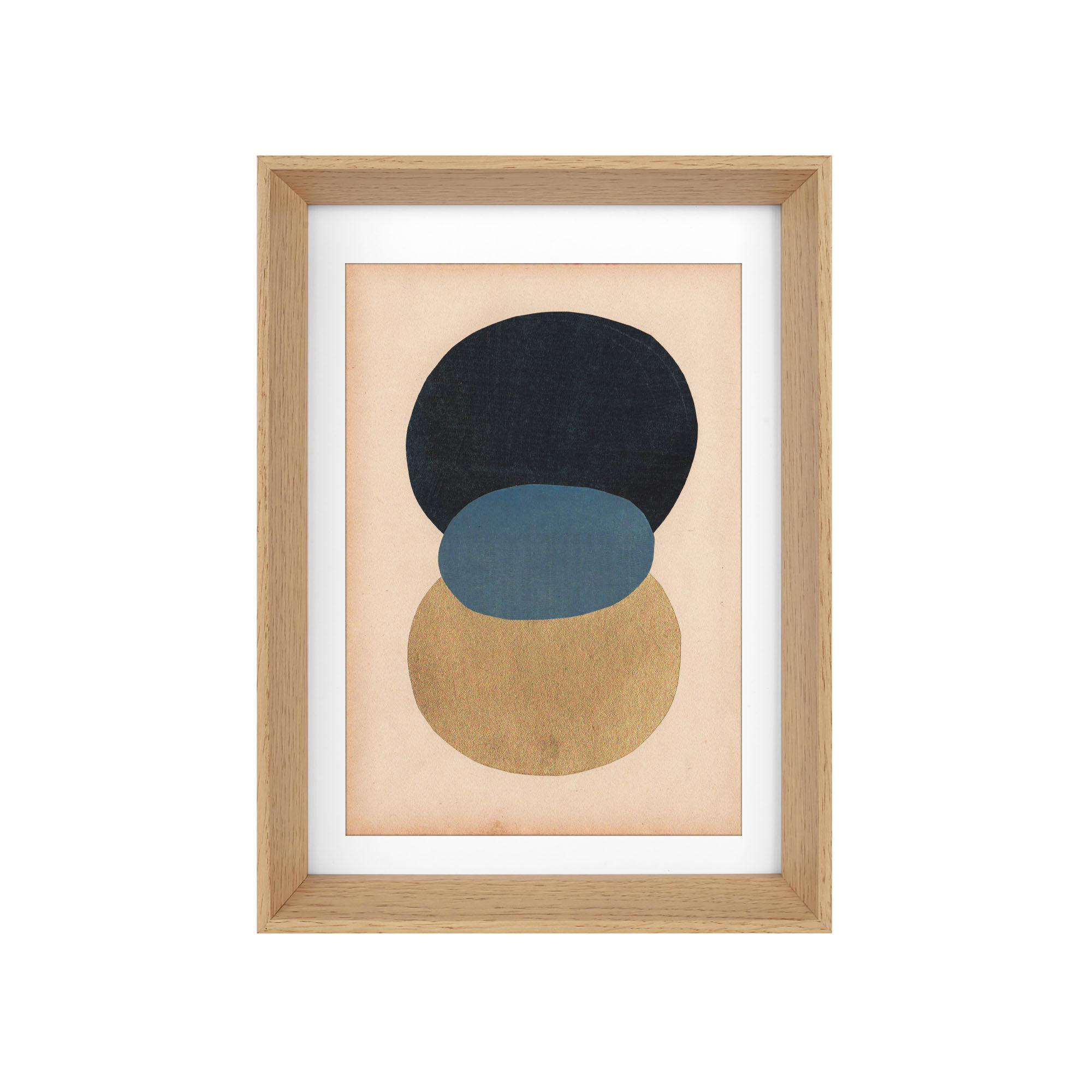 Collage on dated and signed paper without frame N10