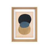 Collage on dated and signed paper without frame N10