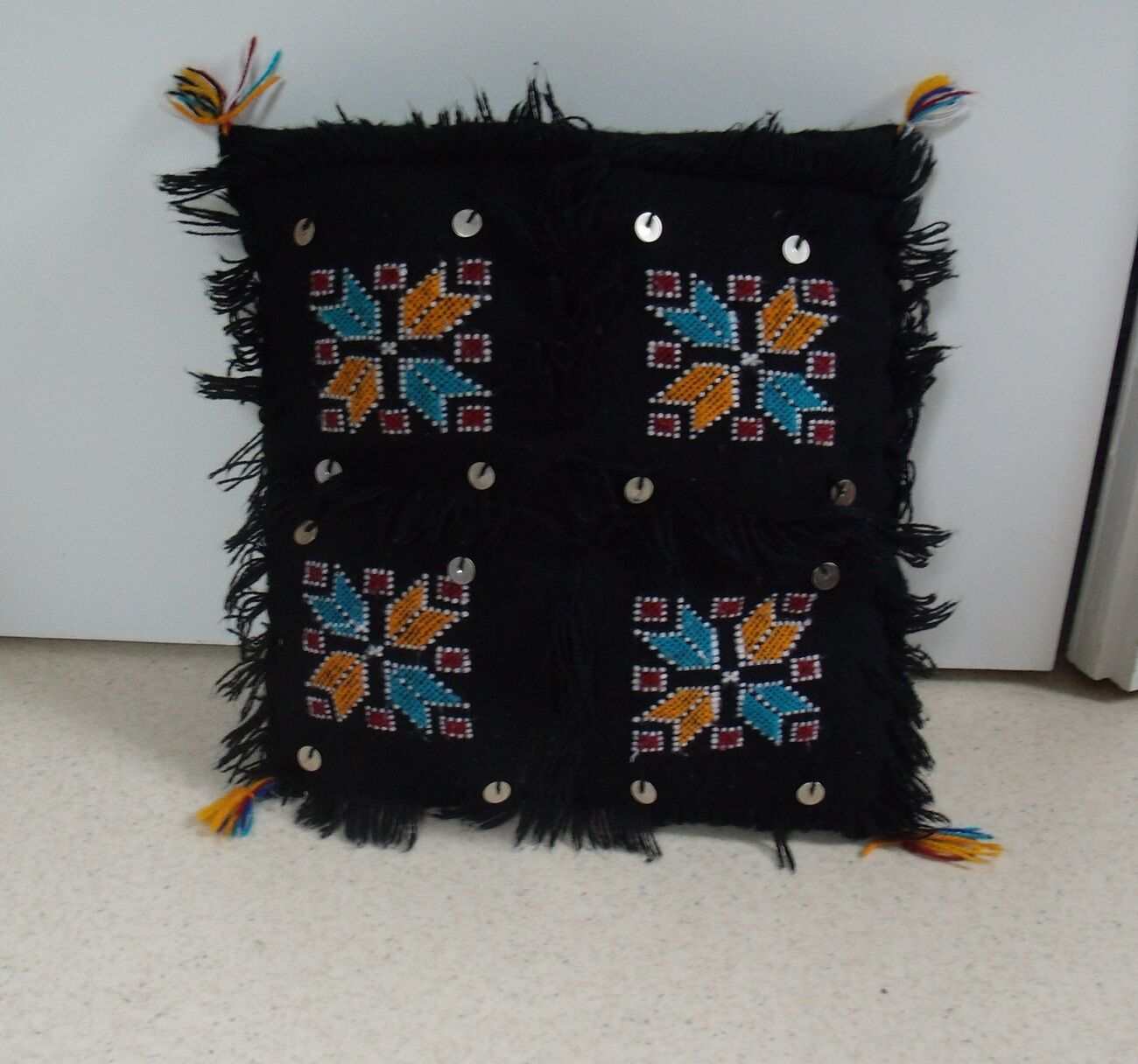 Berber cushion black Morocco