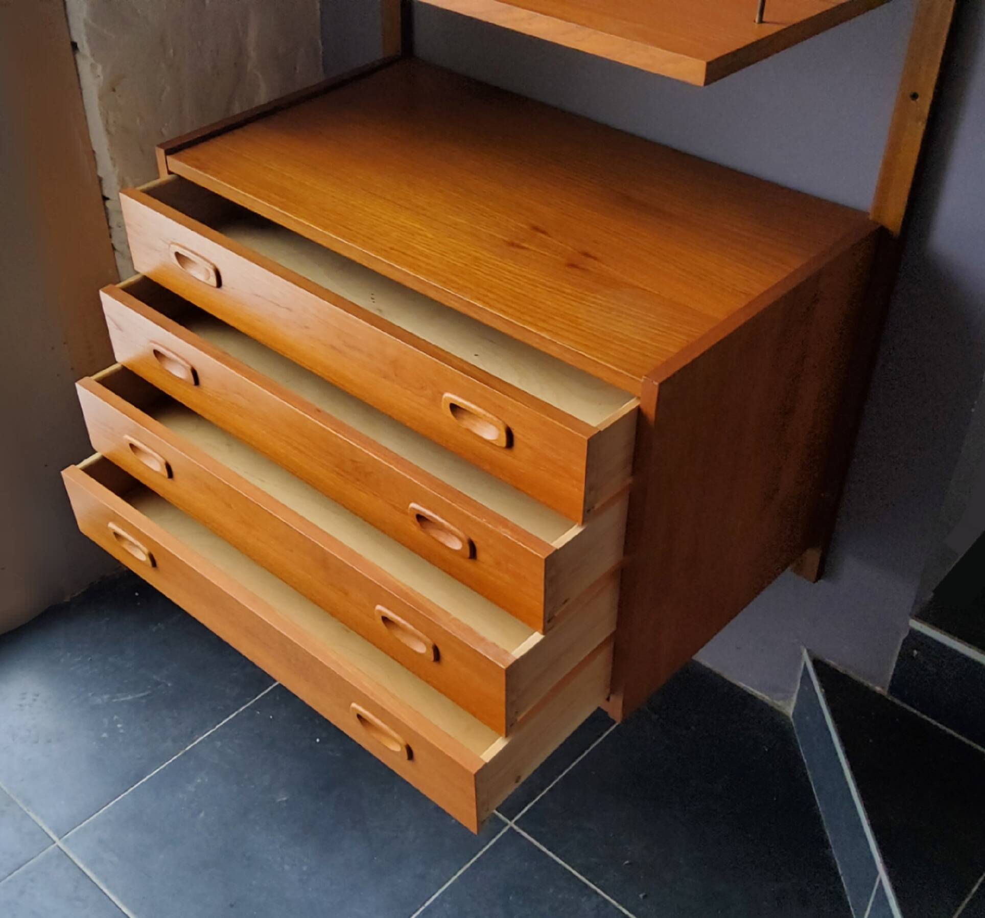 Preben Sorensen wall unit, Denmark 1960