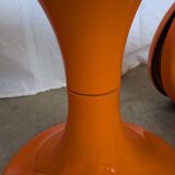 Set of 4 Vintage Mushroom Stool “Jurček” by Meblo, Retro Orange 1960s – Spa