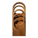 Cutting or presentation board of monoxyl teak with handle (T1)