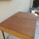 Suitcase folding table with wooden picnic