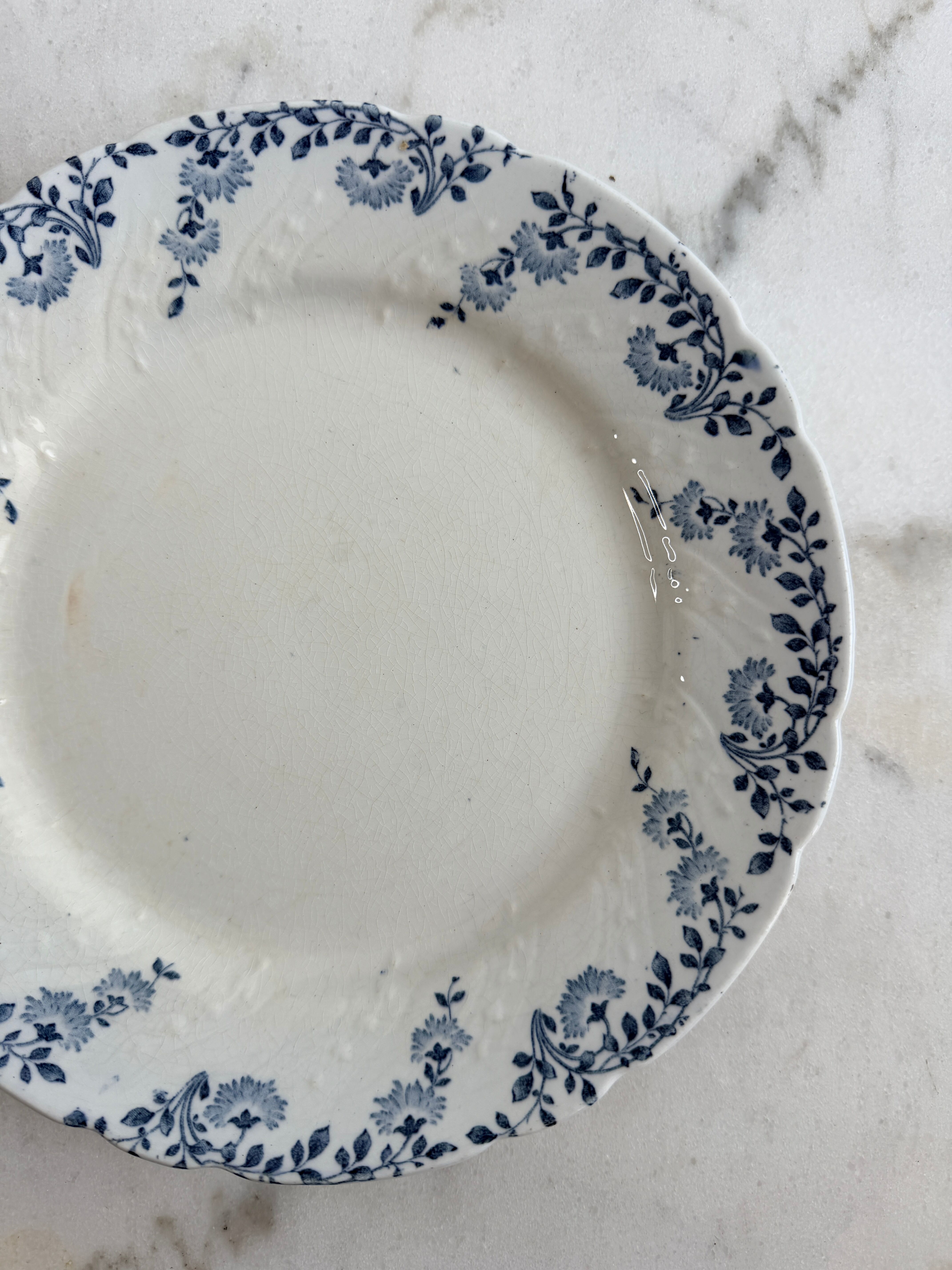 Set of two dessert plates - Luneville