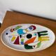 Enamelled ceramic dish MC Treinen Vallauris
