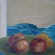 Tableau acrylique sur toile contemporaine nature morte décoration campagne