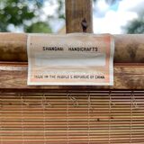 Vintage screen, bamboo and rattan, 70s