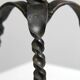 Hand-Forged Wrought Iron Brutalist Candelabra, Scandinavia — circa 1960s/1970s