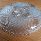 Chiseled glass dish