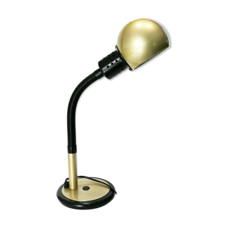 Tablle lamp or desk aluminor 1970's rare golden color