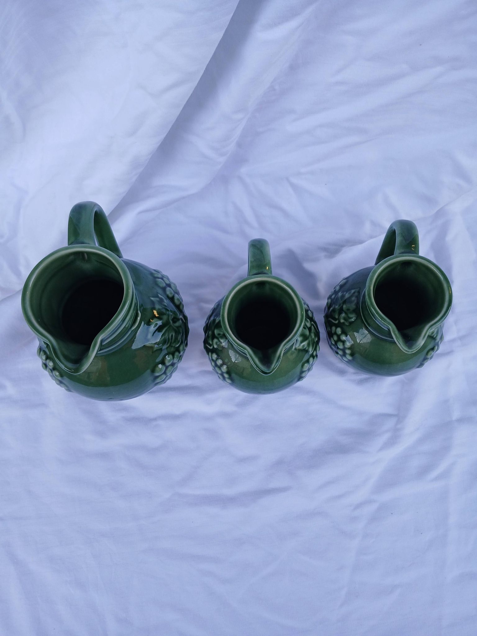 3 antique wine jugs