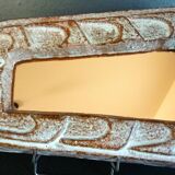 Fish mirror, glazed ceramic, signed Robert Meynard, Vallauris, 1950