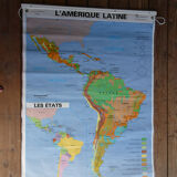 School map poster vintage Latin America Edition MDI