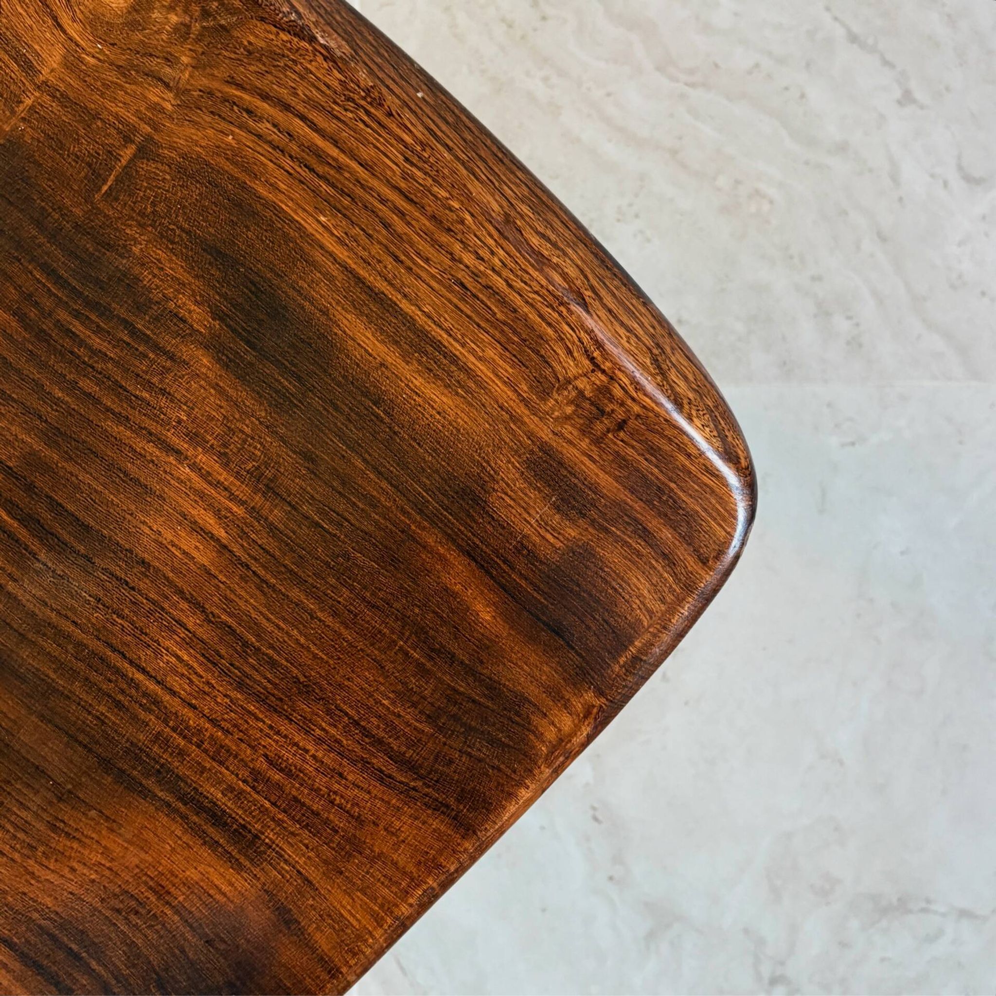 Pair of brutalist elm chairs
