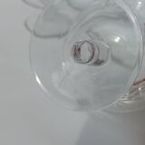 10 crystal champagne glasses from Saint Louis.