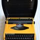 Nogamatic 400 yellow typewriter by Brother, 70s