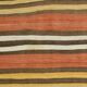 2x12 Warm Earth Tones Striped Lon Kilim Runner Rug, 65x366 Cm