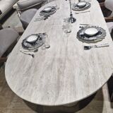Travertine table