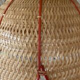 Pair of rattan suspensions c.1970