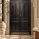 Renovated black Art Deco Parisian wardrobe